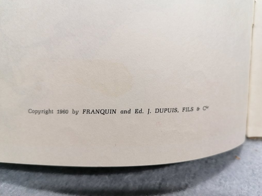Spirou et Fantasio T13 - Le Voyageur du Mésozoïque - C - 1 Album - EO - 1960 #3.1