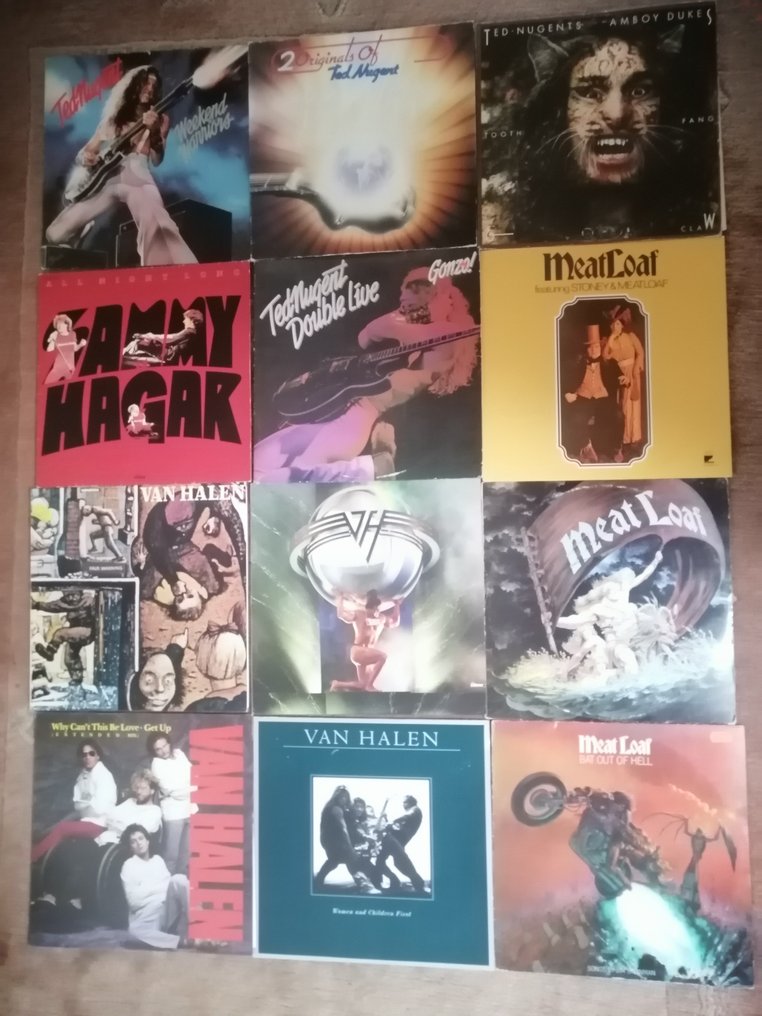 Van Halen , Meat Loaf , Ted Nugent - Flere titler - Vinylplate - 1974 #1.1