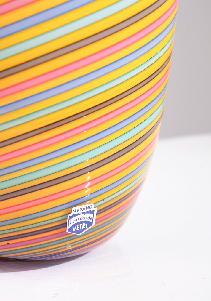 Cenedese - Murano - Vas -  Spirala multicolora - Sticlă de Murano #2.1