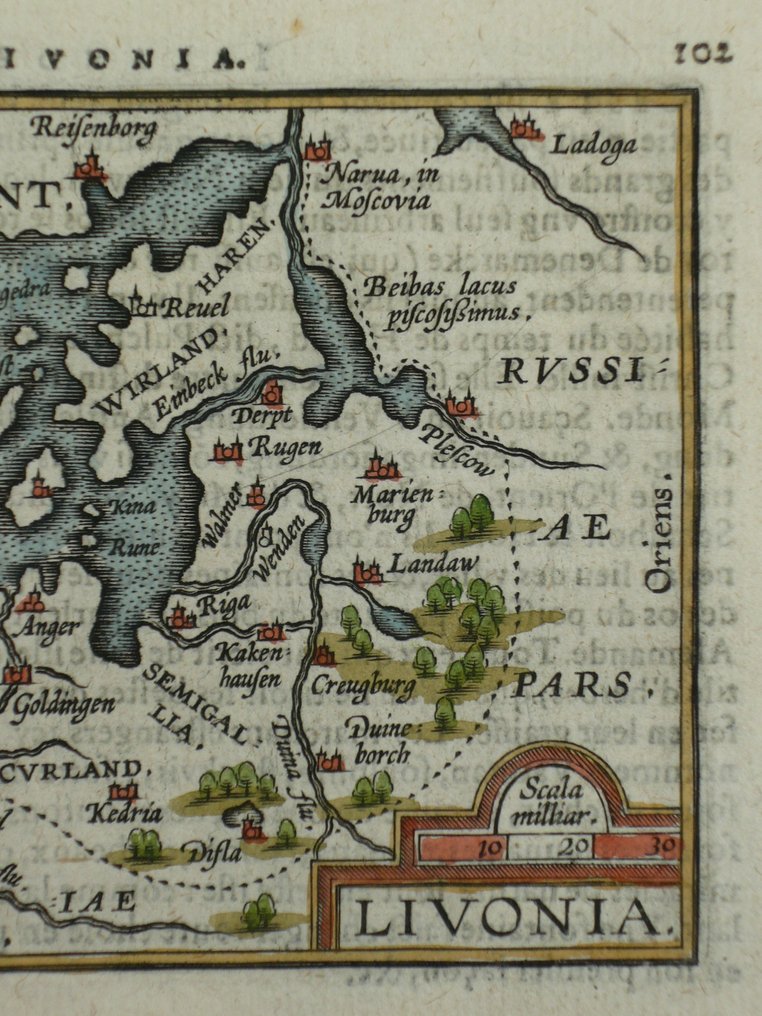 Europa - Letonia / Estonia / Lituania; Philippe Galle - Livonia - 1581-1600 #2.2