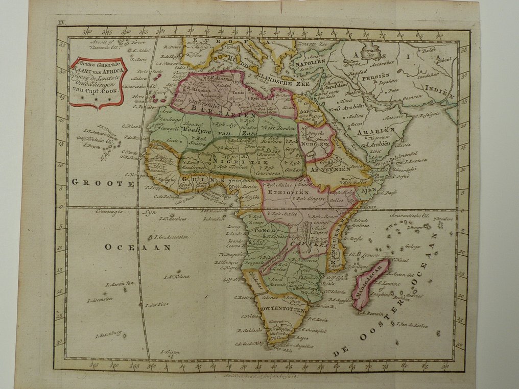 Africa, Hartă - Madagascar; J.B. Elwe - Nieuwe generale kaart van Africa (...) - 1786 #1.1
