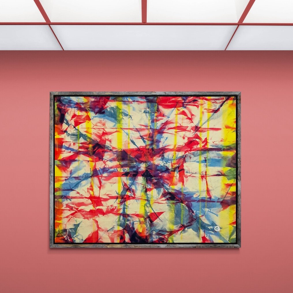 Arvydas Gaiciunas (Retne) - Se - Colorful Chaos Abstract Painting #1.1