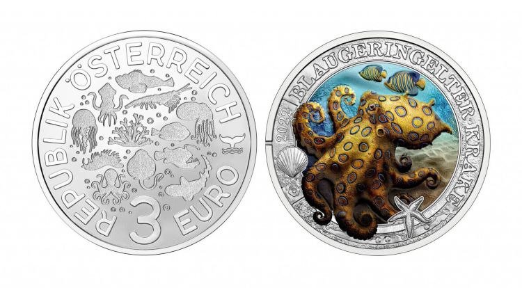Østerrike. 3 Euro 2019/2023 (4 coins)  (Ingen reservasjonspris) #2.1