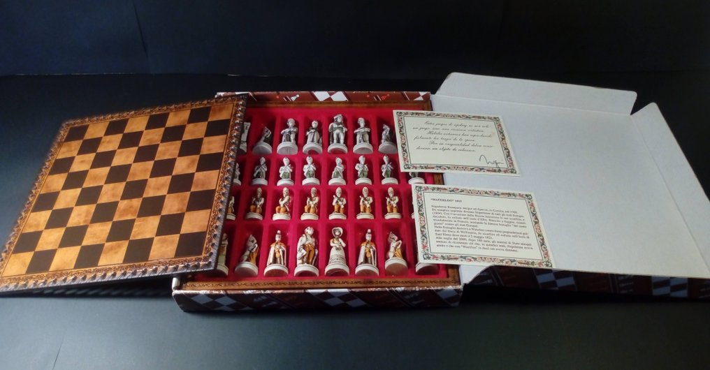 Nigri - Tabuleiro de xadrez - WATERLOO - Pó de Mármore, Couro #3.1