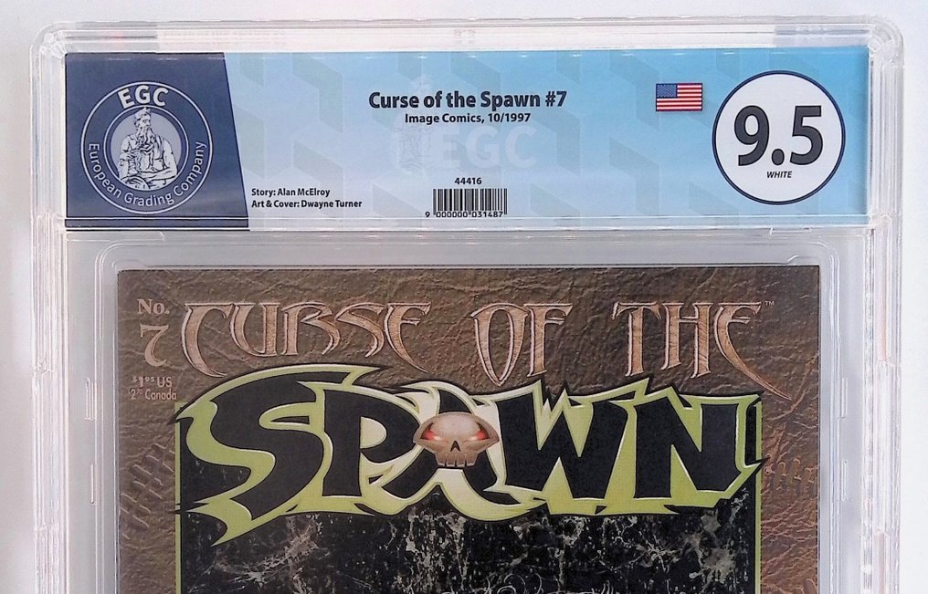 Curse of the Spawn #7 - EGC graded 9.5 - 1 Graded comic - 1997 #2.1