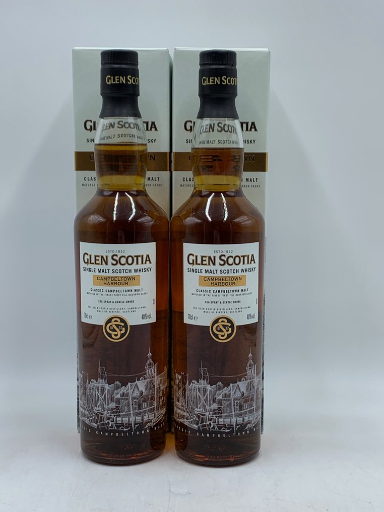 Glen Scotia - Campbeltown Harbour - Original bottling  - 70 cl - 2 flasker #1.1
