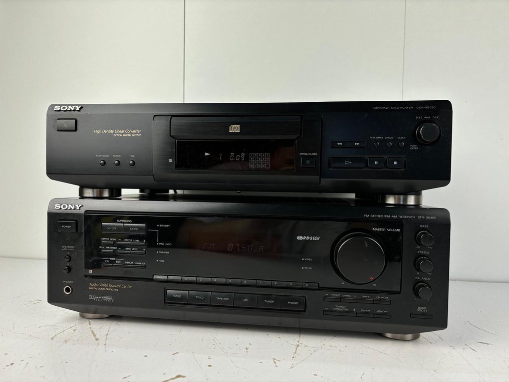 Sony - STR-DE405 Szilárdtest többcsatornás vevő, CDP-XE330 CD lejátszó - Hi-fi szett #2.2