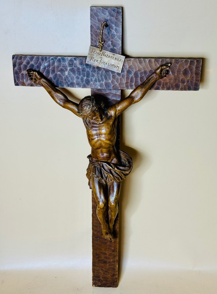  耶穌受難十字架像 - 木 - 1850-1900  #1.1