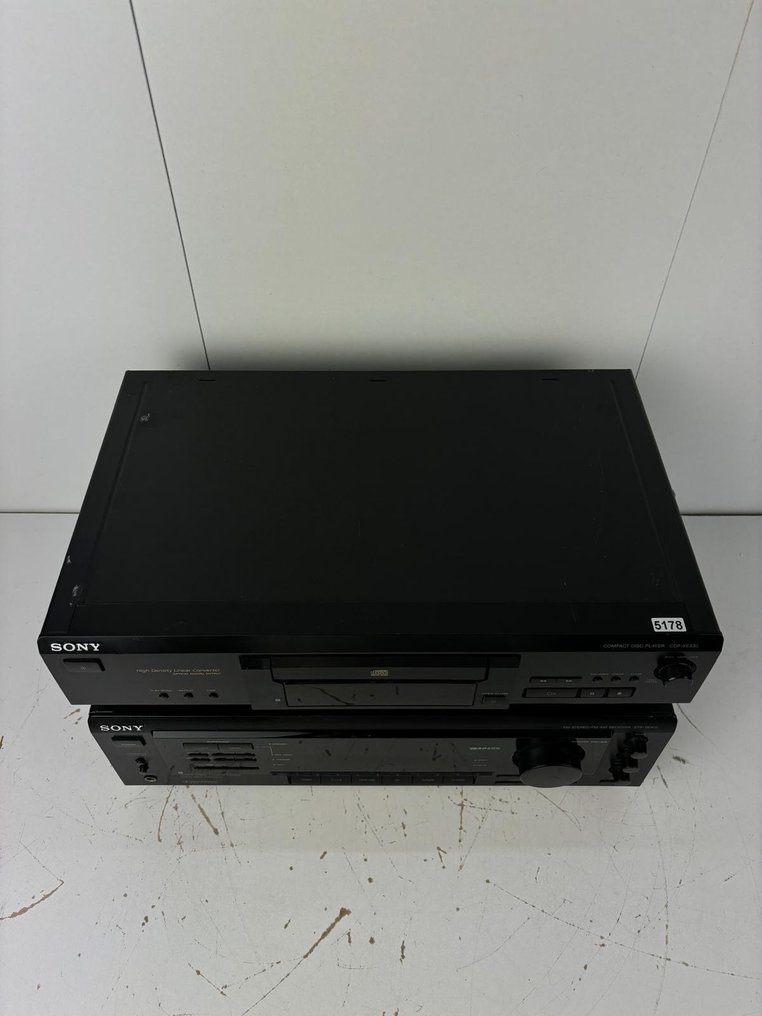 Sony - STR-DE405 Ricevitore multicanale a stato solido, Lettore CD CDP-XE330 - Set Hi-Fi #2.1
