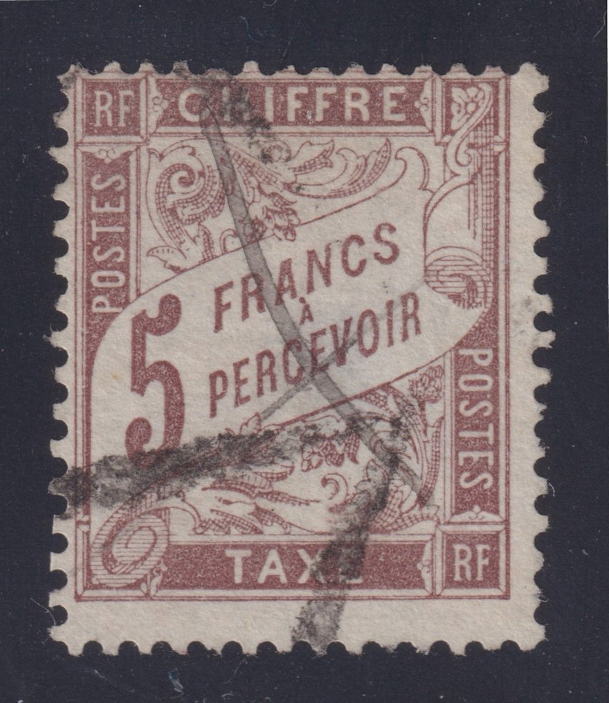 Francia 1884 - Sello fiscal clásico tipo "Duval", nº 27 cancelado firmado Calves y certificado por Brun. - Yvert #1.1