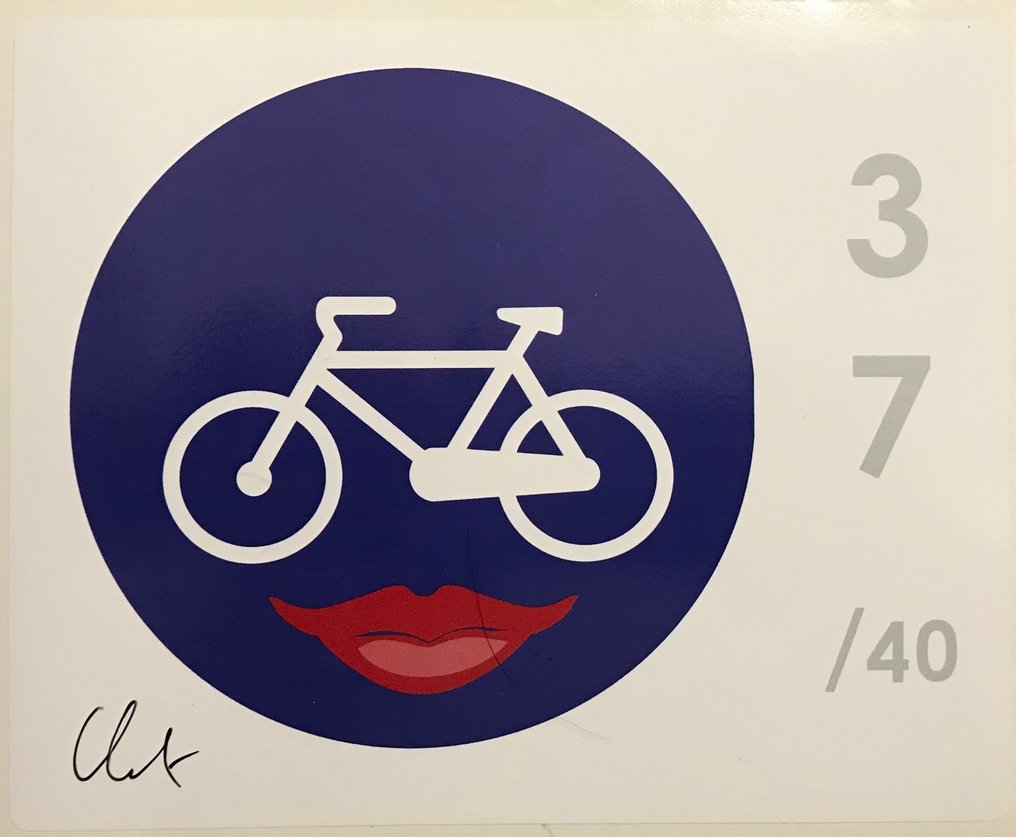 Clet Abraham (1966) - Bicycle lips #1.1