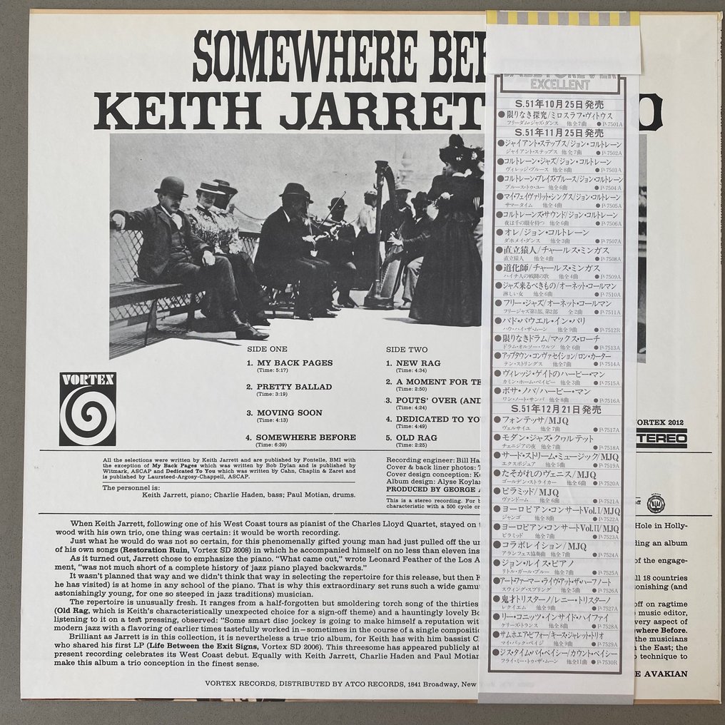 Keith Jarrett - Somewhere Before - LP - 1976 #1.2