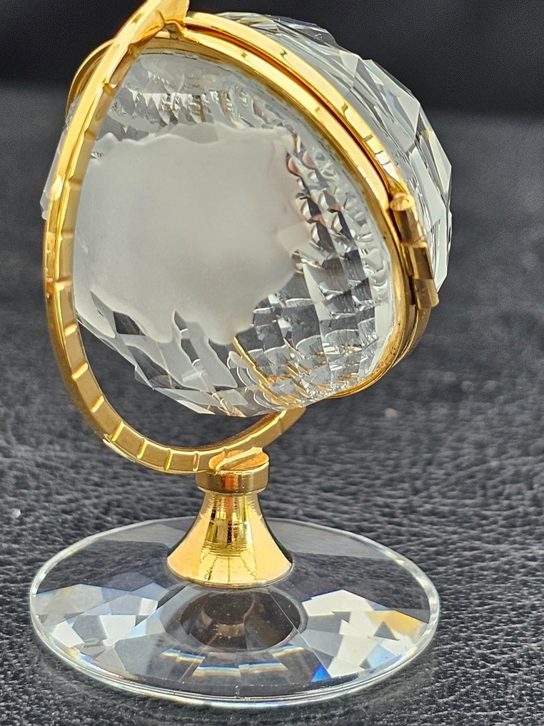 小塑像 - Globe Clock 210 826 - Boxed - 水晶 / 鍍金 #2.1