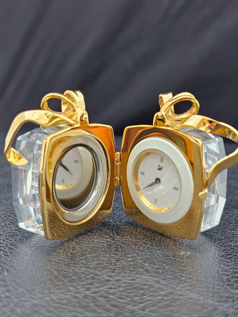 小塑像 - Gift Clock 210 826 - Boxed - 水晶 / 鍍金 #2.1