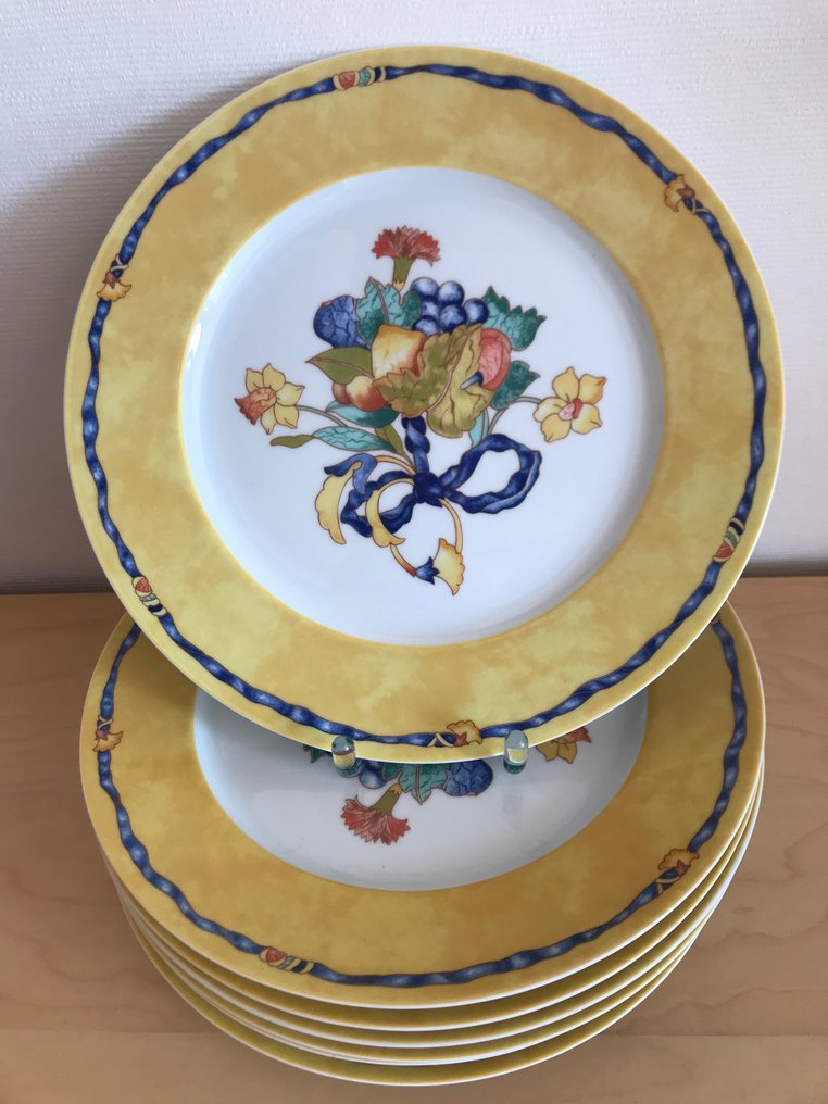 Bernardaud & Co. Limoges, Serie Borghese Borghèse - Dinner plate (7) - Porcelain #1.1