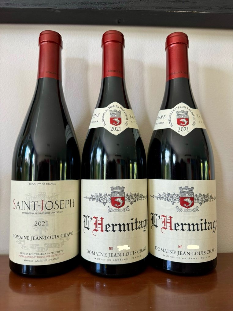 2021 Jean-Louis Chave, Saint-Joseph & Hermitage - Hermitage, Saint-Joseph, Ροδανός - 3 Bottles (0.75L) #1.1
