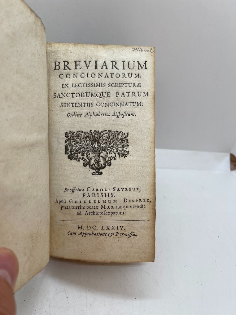 Claude Bruyer - Breviarium concionatorum ex lectissimis scripturae sanctorumque patrum sententiis concinnatum - 1674 #2.1