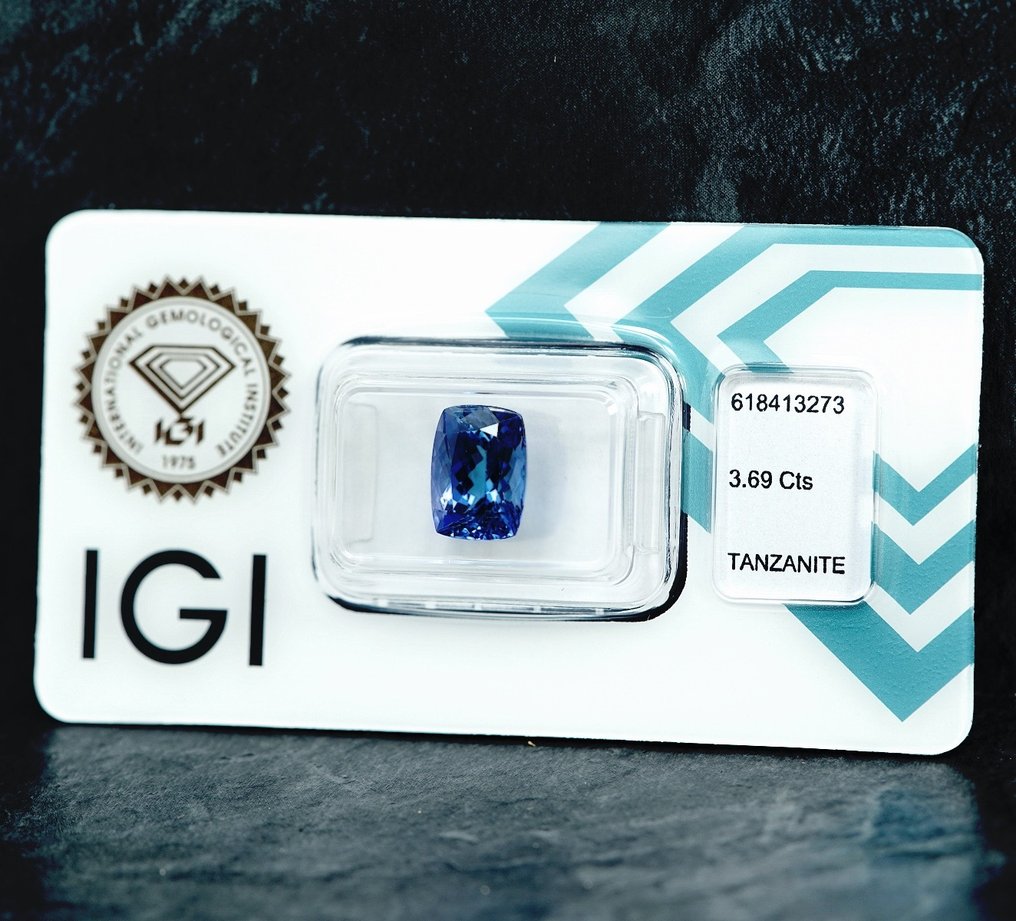 Tanzanite  - 3.69 ct - IGI (Institutul gemologic internațional) #4.3