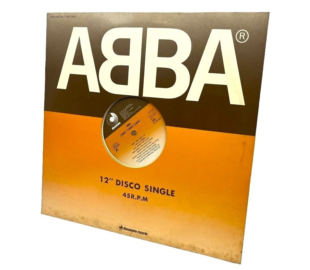 ABBA - Gimme! Gimme! Gimme!   (Promo, "Not For Sale!") Only 100 Was Made Only For The Japanese Market - 12" Maxisingel - Första pressning, Japanskt tryck, Promopressning - 1979 #1.1