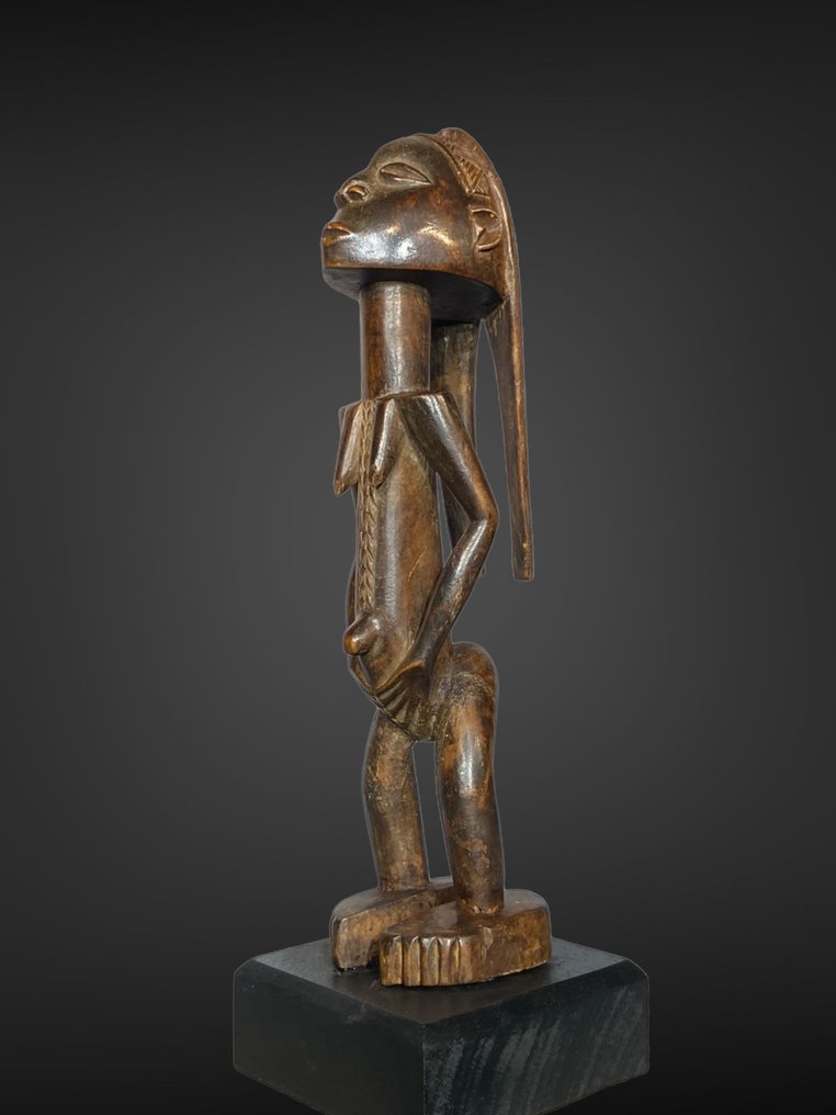 Tabwa sculpture (37 cm) - tabwa statuette with majestic headdress - tabwa - DR Congo #1.1