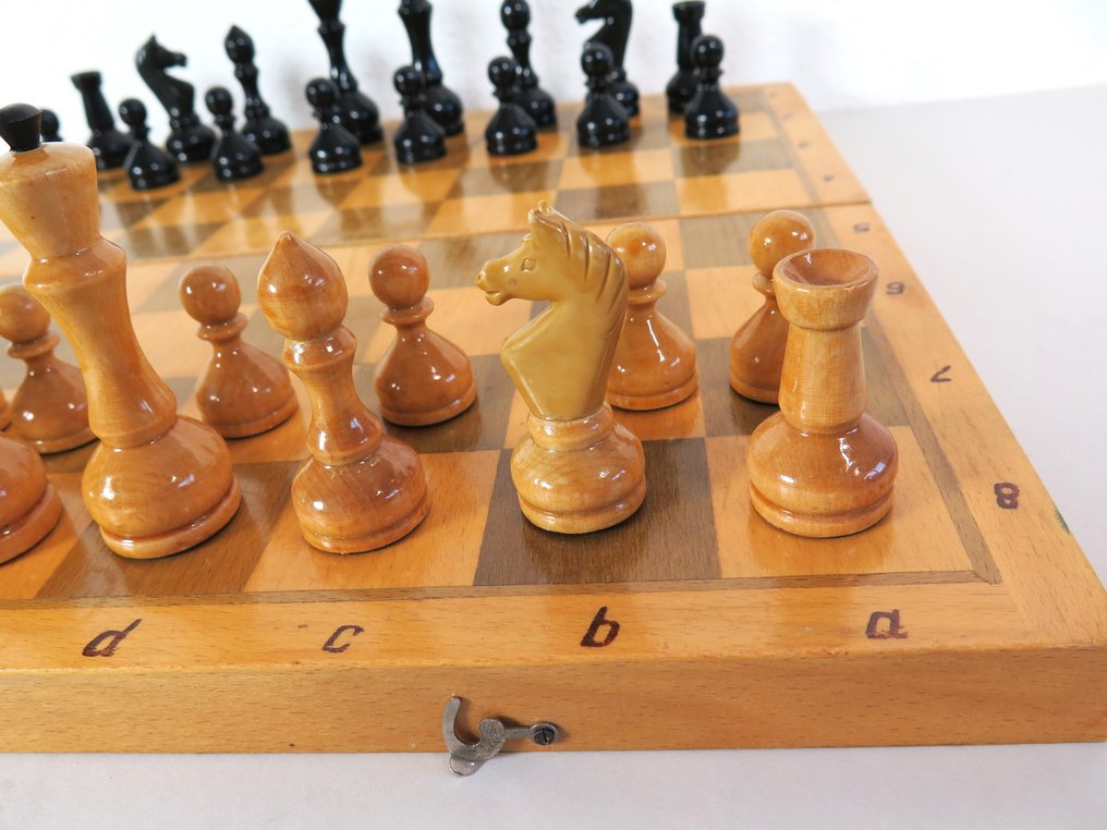 Chess set - Russland UdSSR 45x45cm 1970 König 10 cm - Wood #2.2