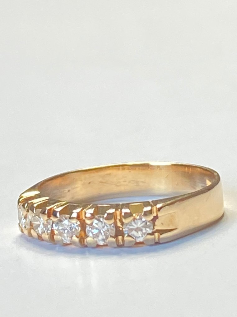 Senza Prezzo di Riserva - Anello - 18 carati Oro giallo Diamante  (Naturale) #2.1