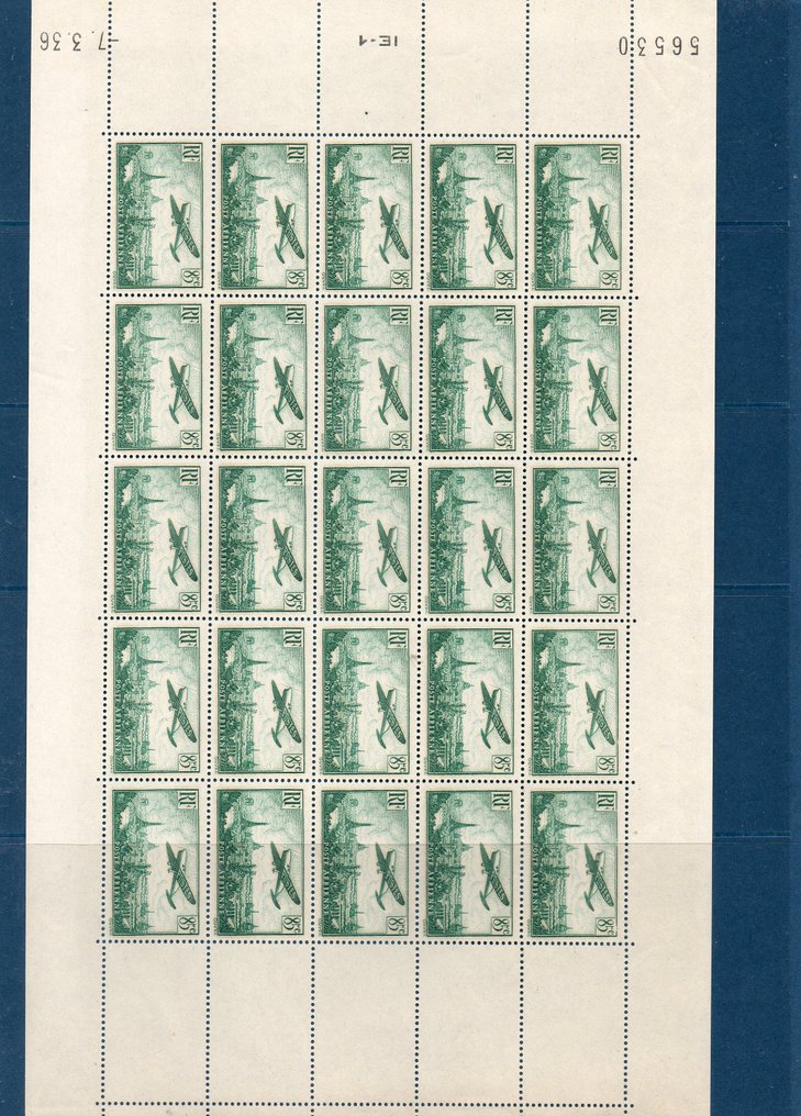 法国 1936 - 航空邮件 n°8，每张 25 张 - Yvert & tellier #1.1