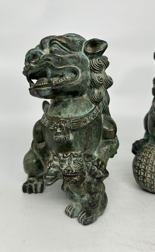 Grote set foo dogs - Brons - China - 1990-2000 #2.2