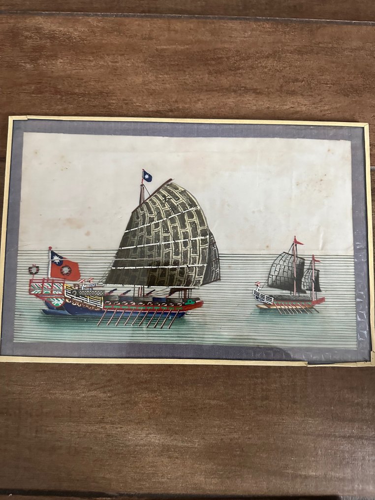 Rice paper paintings - Carta - Cina - primo XX (1°  Guerra Mondiale) #2.1