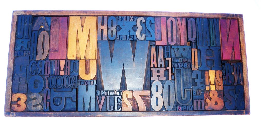 Caratteri tipografici (130) - Lettere maiuscole in legno - Paesi Bassi - tipo caso #1.1