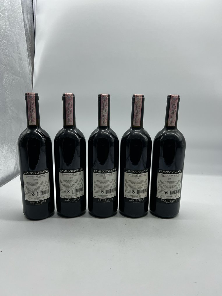 2004 San Felice, Campogiovanni - Brunello di Montalcino - 5 Bottles (0.75L) #1.2