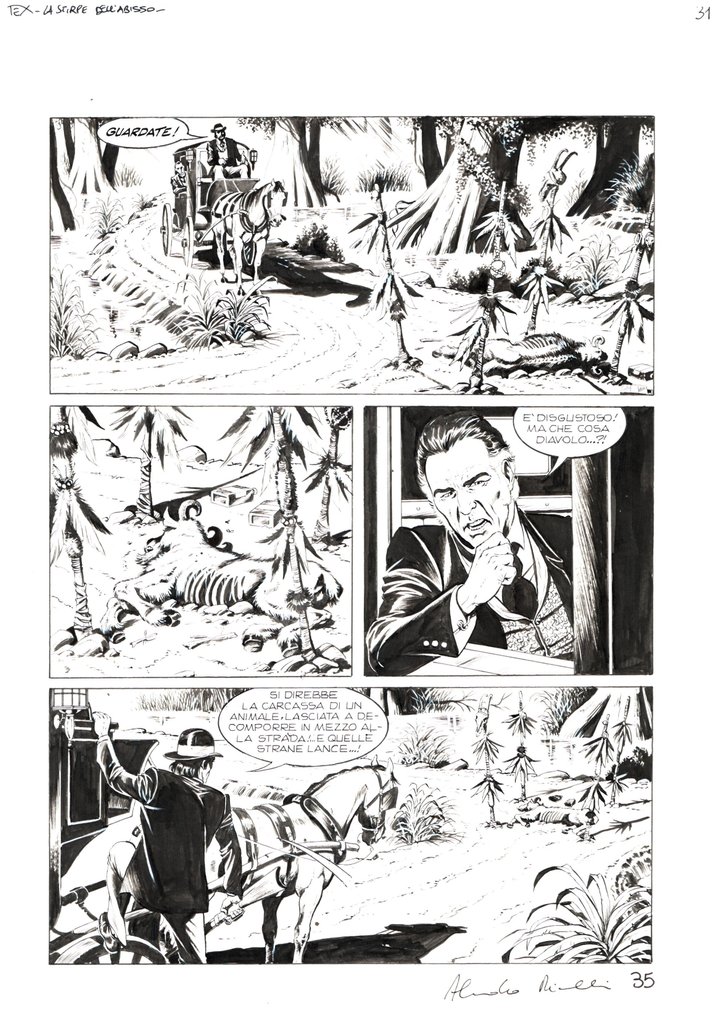 Piccinelli, Alessandro - 3 Original page - Tex #649 - "La stirpe dell'abisso" - 2014 #2.1