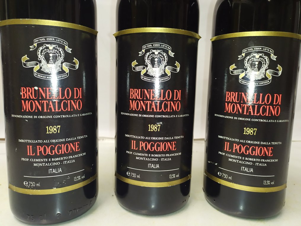 1987 Il Poggione - 蒙達奇諾·布魯奈羅 - 3 瓶 (0.75L) #2.1
