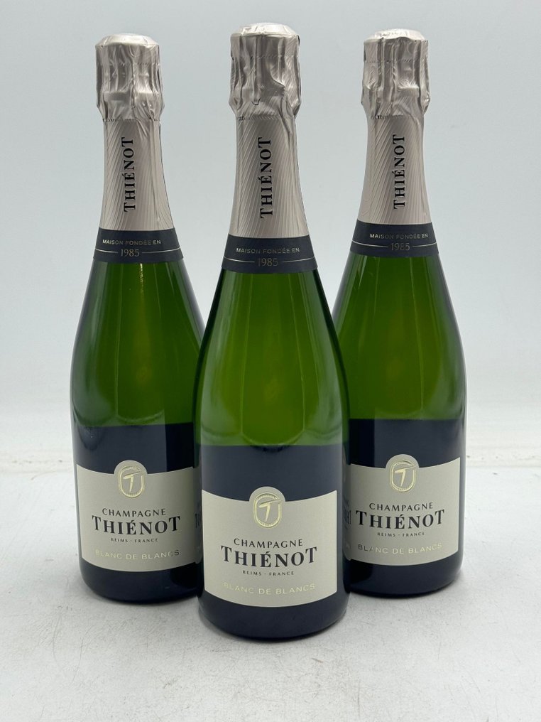 Thiénot, Champagne Thienot Blanc de Blancs - Champán Blanc de Blancs - 3 Botellas (0,75 L) #1.1