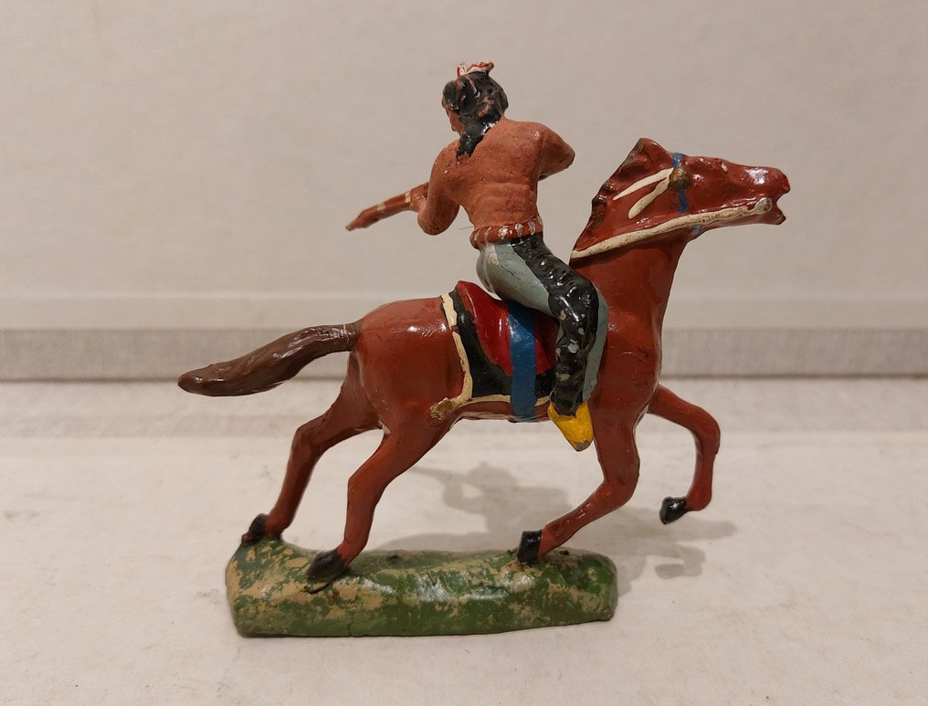 Solido  - 玩具人偶 Indianen (5) & Cowboy (1) - 1930-1940 - 比利时 #2.3