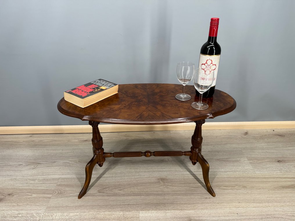 Franse houten bijzettafel wijntafel - Table d'appoint - Bois #3.1