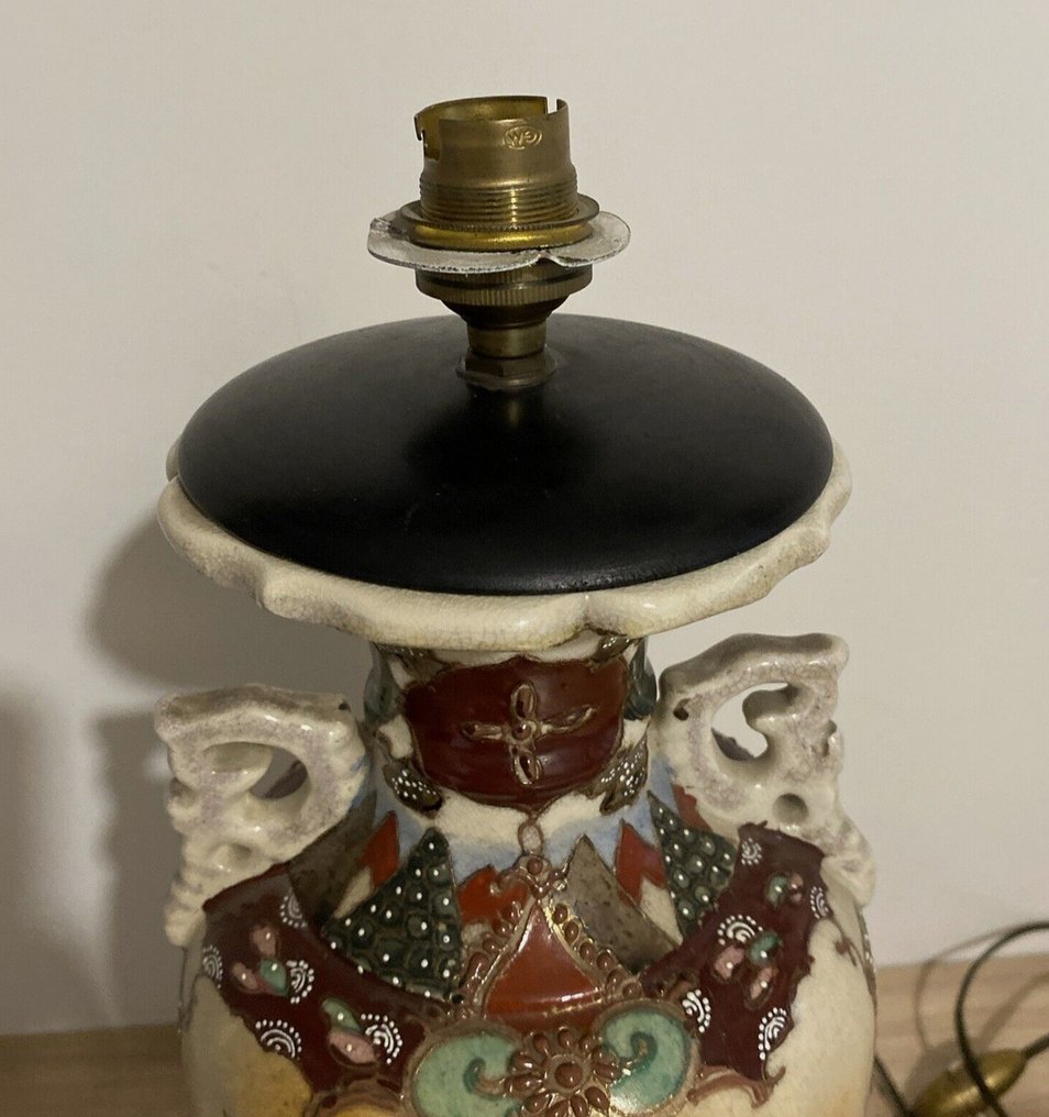 Tischlampe - Keramik - Vase Satsuma-Lampe #1.2