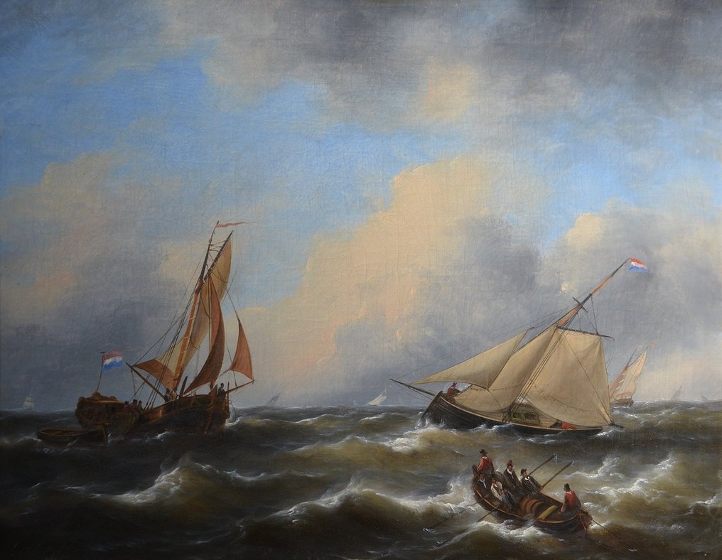 Govert van Emmerik (1808-1882) - Zeegezicht #1.1