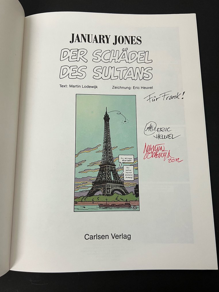 "Die Entdeckung" - January Jones 1 und 2 - alle signiert von Eric Heuvel - 3 Signed comic #2.2