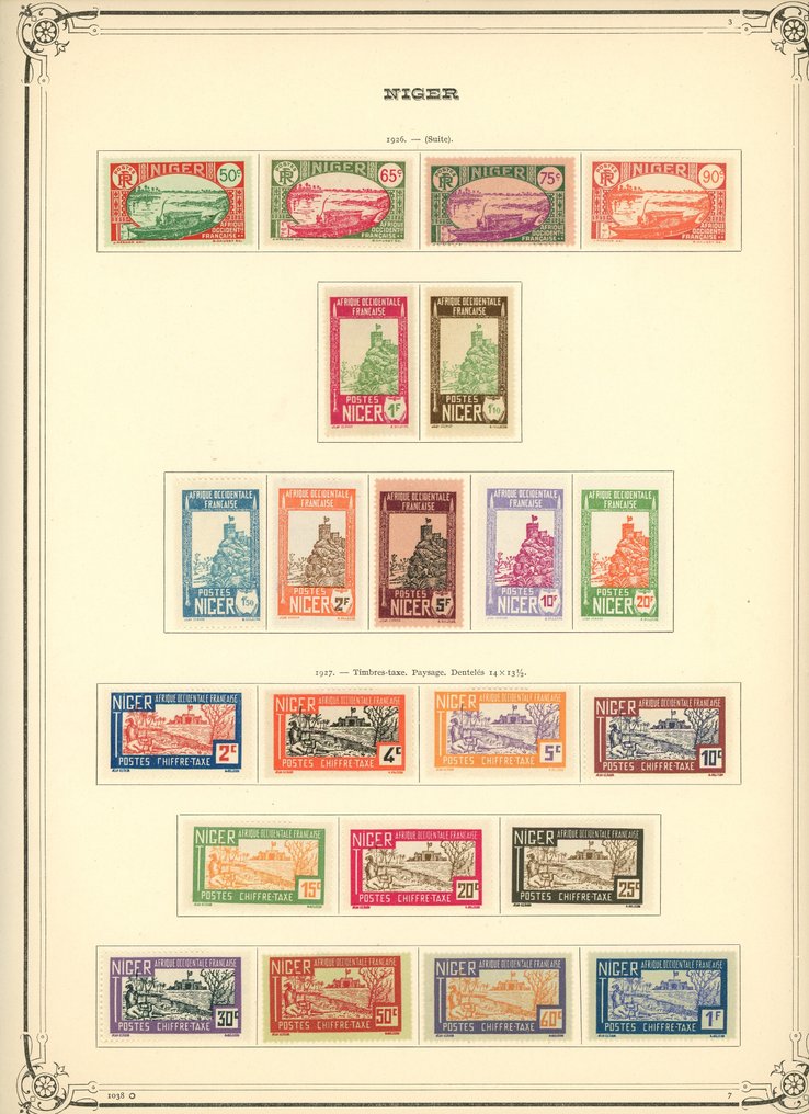 Francuskie imperium kolonialne 1921 - Bardzo piękny nowy i kompletny zestaw z Nigru przed niepodległością, poczta, PA, blok... #2.1