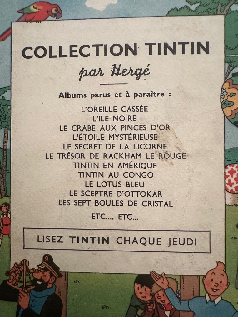 Tintin T13 - Les 7 boules de cristal (B2) - C - 1 专辑 - 第一版 - 1948 #2.1