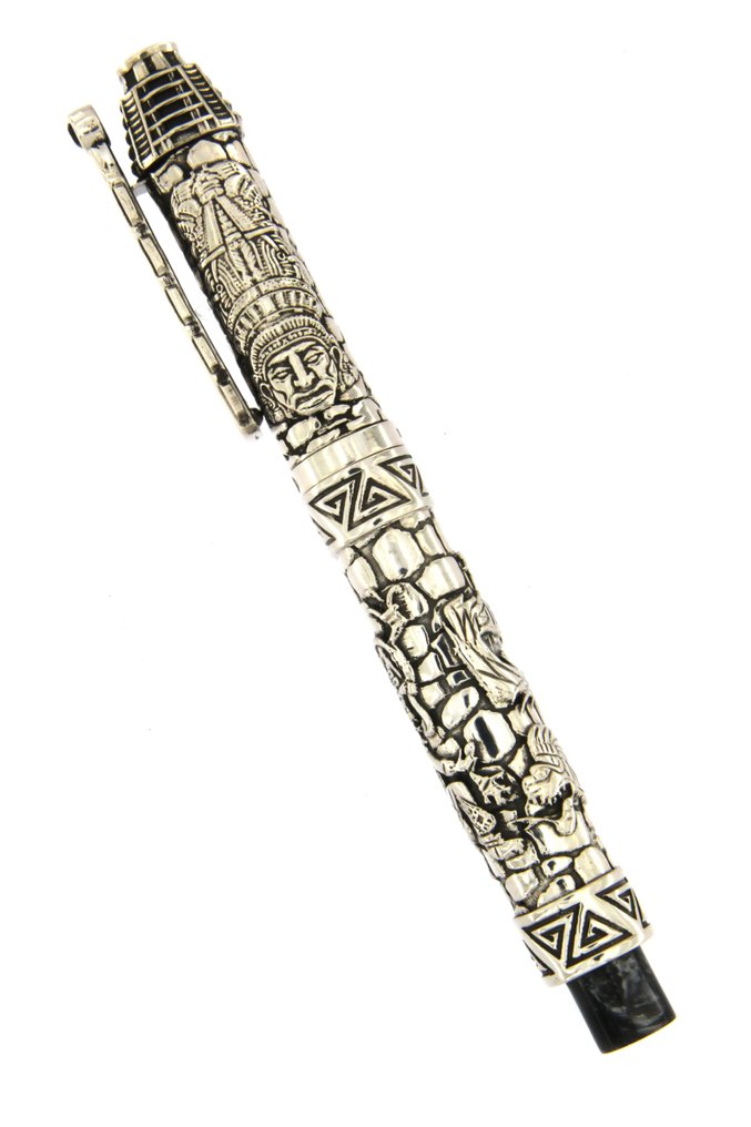 Urso - ROLLERBALL AZTEC CIVILIZATION IN SILVER LIMITED EDITION - Rollerpen #4.3