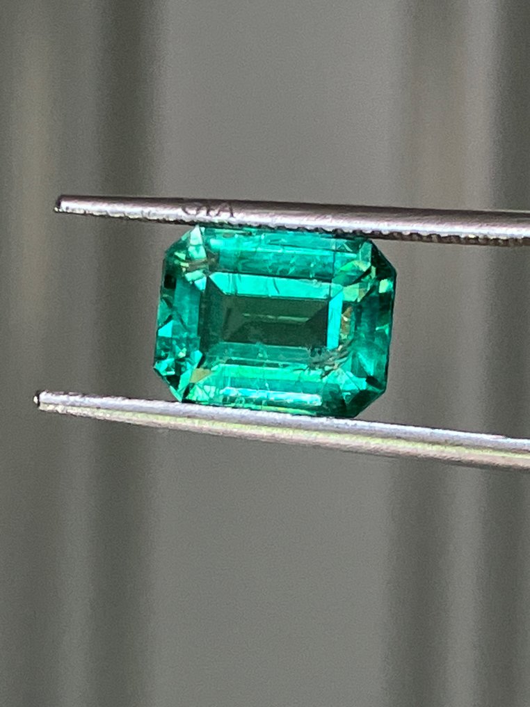 1 pcs  Vert Émeraude  - 3.73 ct - Gemological Institute of America (GIA) #3.2