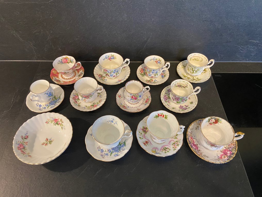 Royal Albert - diverse oude engelse kop en schotels - Juego de café y té (18) - Porcelana #2.1