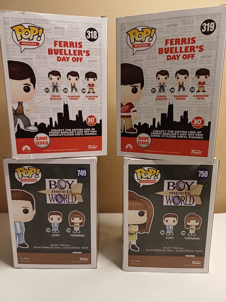 Funko  - Funko Pop Boy Meets World and Ferris Bueller's Day Off Collection of 4 - 2010–2020 #1.2