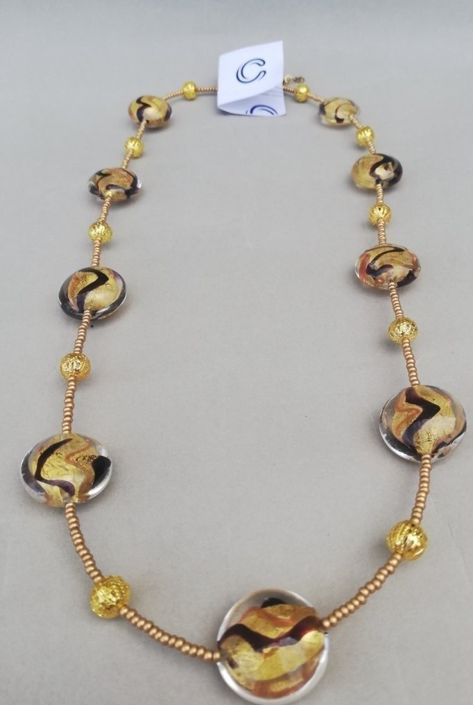 24 kt. - Yellow gold, Murano - Necklace #1.0