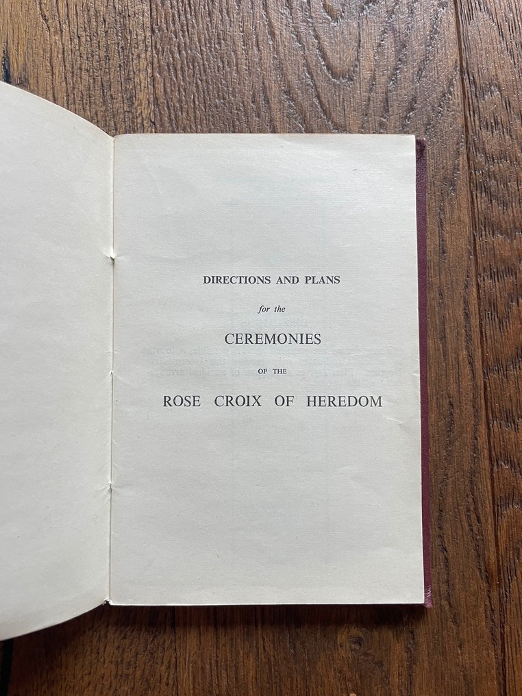 Supreme Council 33º - Circa 1910 'Rose Croix of Heredom' / Directions and Plans - 1910 #1.2