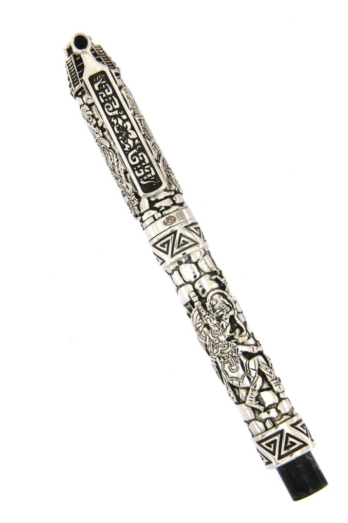 Urso - ROLLERBALL AZTEC CIVILIZATION IN SILVER LIMITED EDITION - Rollerpen #3.2