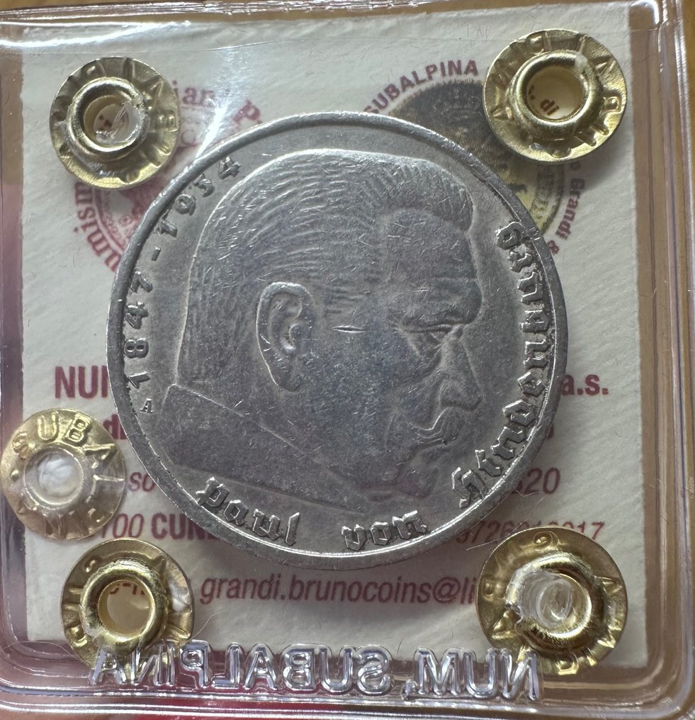 Duitsland. 5 Mark 1936 A  (Zonder Minimumprijs) #1.2