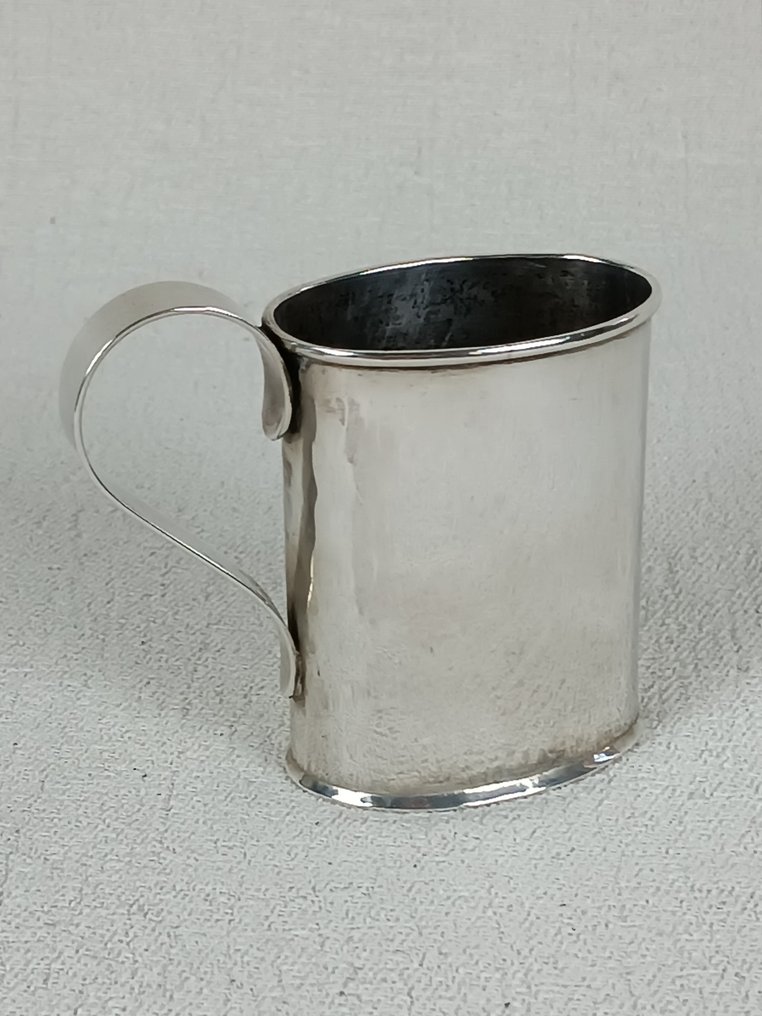 大啤酒杯 (3) - .800 银 - 60年代的意大利银器 #2.1